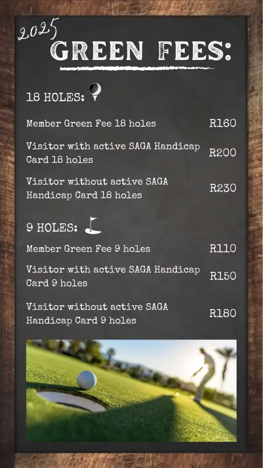 Volksrust Golf Club Green Fees 1