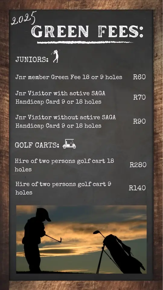 Volksrust Golf Club Green Fees 2