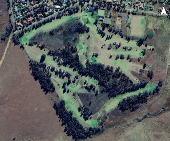 Volksrust Golf Club course layout